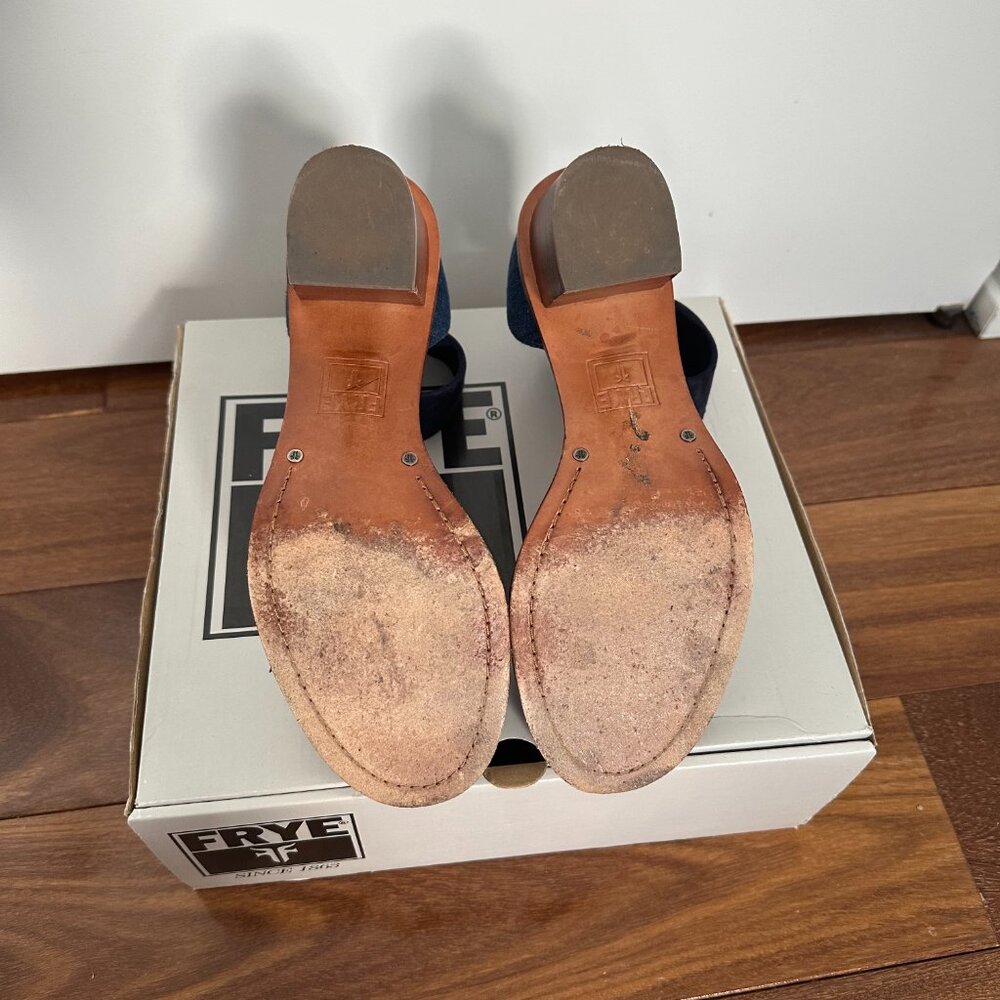 Frye Denim Heels - Size 8 - Picture 5 of 5